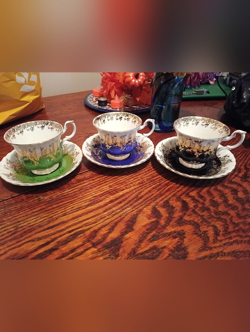 ✨ Vtg Royal Albert Regal Series Teacup & Saucer Sets - Trio Bundle (3)
